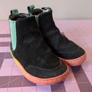 Paperkrane Skittles Suede Leather Chelsea Boots Kids Size 24 Toddler 8 Rainbow